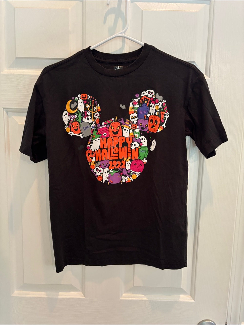 Disney Black Short-Sleeve Halloween Mickey Graphic Tee